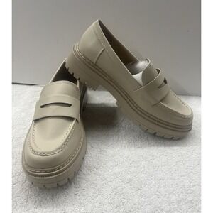 Soda Womens Eureka Penny Loafer Bone Shoes 9